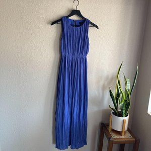 Banana Republic Blue Pleated Maxi Petite XXS